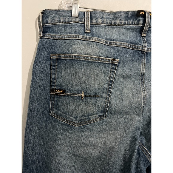 Ariat Rebar M5 Straight Leg Jean Men’s 42x35.5 Blue Edgewood Denim - Picture 12 of 16